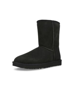 UGG Classic Short Ii 1016223-Blk Boots Suede Sheepskin Hawk3307 - Black