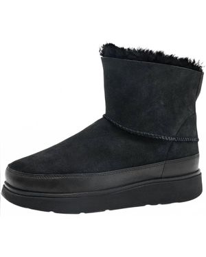 Fitflop Gen-Ff Mini Double-Faced Shearaling Boots - Black