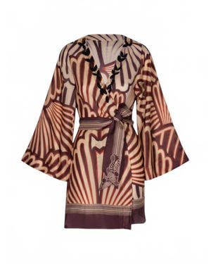 JUAN DE DIOS Joaquina Cotton Silk Mini Tunic Top - Multicolor