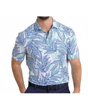 Southern Tide Driver Palms Polo Shirt - Blue