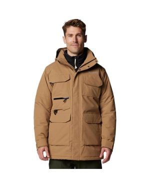Columbia Landroamer Ii Parka Jacket Brwon Hooded Full Zip Kfc476 - Brown