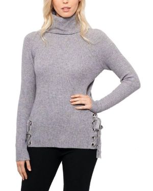 Love Token Julietta Turtleneck Sweater - Gray