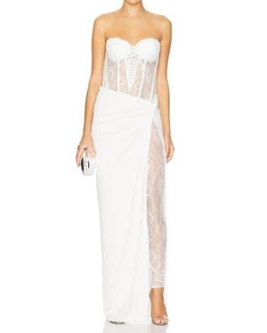 retroféte Carla Jumpsuit - White
