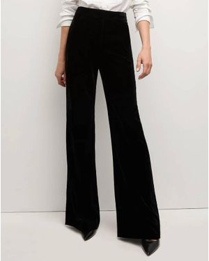 Veronica Beard Lebone Velvet Pant - Black