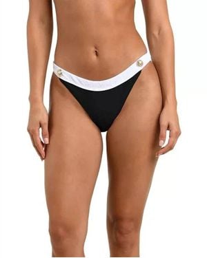 L'Agence Colorblocked Chic Bikini Bottom - Brown