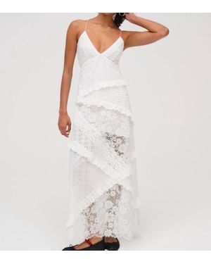 For Love & Lemons Rosalyn Maxi Dress - White
