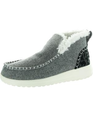 HEYDUDE Animal Print Booties - Blue