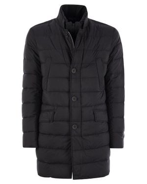 Herno Long Waterproof Padded Coat - Black