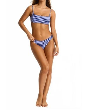 Sea Level Solara Square Neck Bralette - Orange