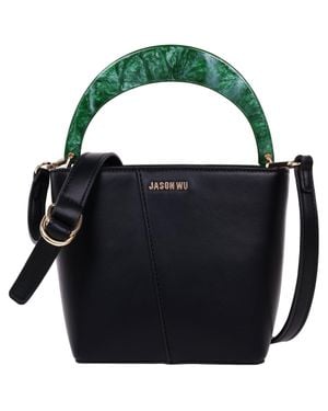 Jason Wu Small Smooth Pu Tote With Acrylic Top Handle - Blue