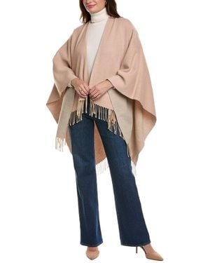 La Fiorentina Two-Tone Fringe Ruana - Brown