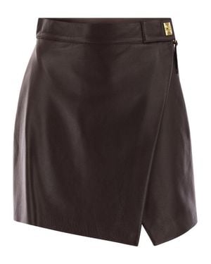 Elisabetta Franchi Mini Skirt - Brown