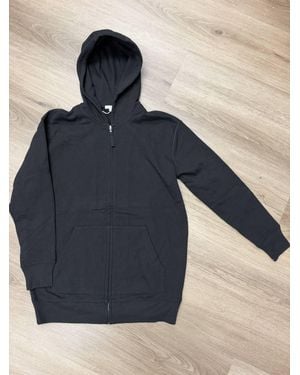 James Perse Cotton Zip Up Hoodie - Blue