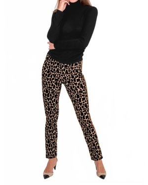 Gretchen Scott Animal Instinct Gripless Pull On Pants - Black
