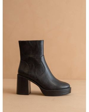 Oasis Society Alexandra Platform Ankle Boots - Black