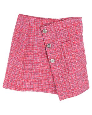 Maje Jolia Asymmetric Tweed Mini Skirt - Pink