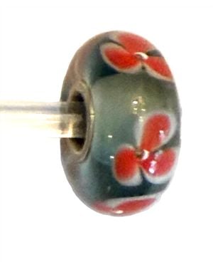 Trollbeads Universal Unique Flower Bead Charm - Green