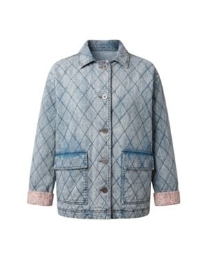 Eesome Quilted Blazer - Blue