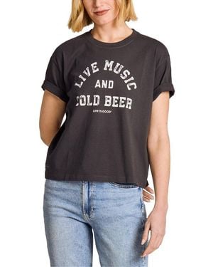 Life Is Good. Crusher T-Shirt - Black