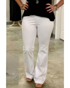 cello Mid Rise Pull On Flare Jeans - Black