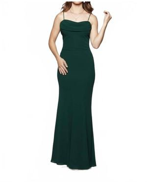 Milano Formals Flowing Muse Maxi Dress - Green