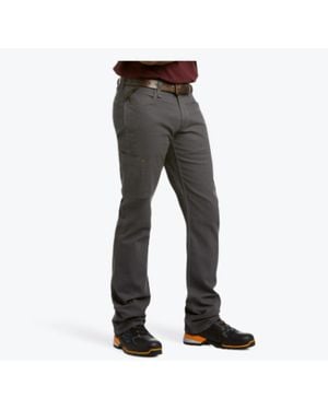 Ariat Rebar M4 Relaxed Durastretch Made Tough Stackable Straight Leg Pants - Gray