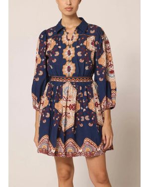 Cleobella Leigh Mini Dress - Blue