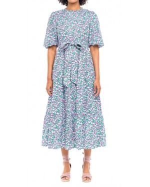 brand: Banjanan Rue Hedgehog Midi Dress - Blue