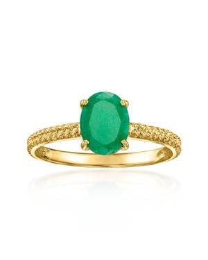 Ross-Simons Emerald Twisted Ring - Green