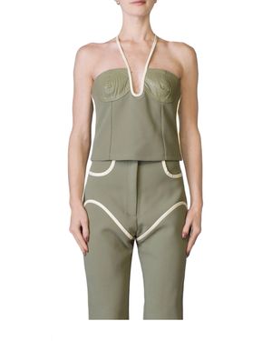 Paris Georgia Basics Nassia Singlet Top - Green