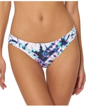 Jessica Simpson Tie-Dyed Hipster Bikini Bottoms - Blue