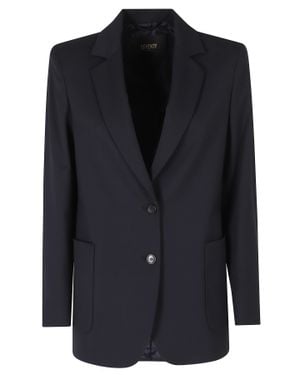 Seventy Single-Breasted Back Vent Polyester-Blend Jacket - Black