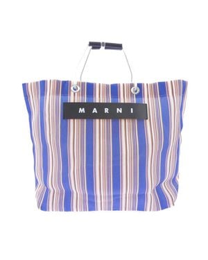 Marni Market Stripe Bag - Blue