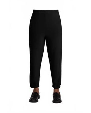 Sympli Half Cuff Fleece Jogger Pant - Black