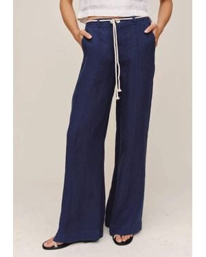 Bella Dahl Clean Waist Pintuck Pant - Blue