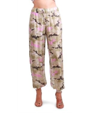 Gigi Moda Petrella Camo Jogger Pants - White
