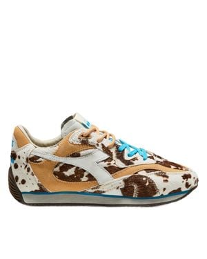 Diadora Animal Print Equipe Revenge Animalier Suede Sneakers - Brown