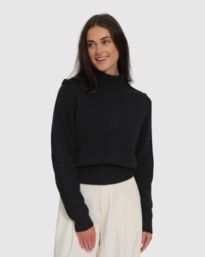 Belle & Bloom Lost & Found Knitted Sweater - Black