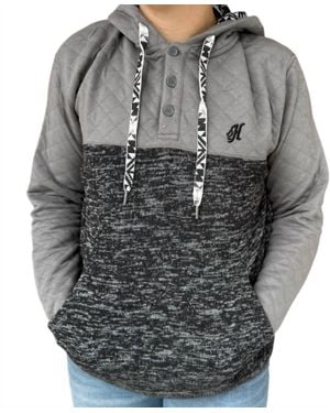 Hooey Jimmy Quilted Hoodie - Gray