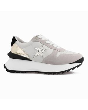 Vintage Havana Major 8 Metallic Sneaker - White