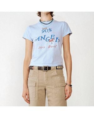 RE/DONE Classic Tee Angel - Blue