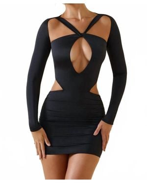 Oh Polly Cutout Mini Dress - Black