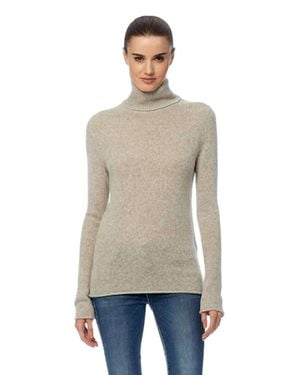 360cashmere Meghan Turtleneck Pullover Sweater - Natural