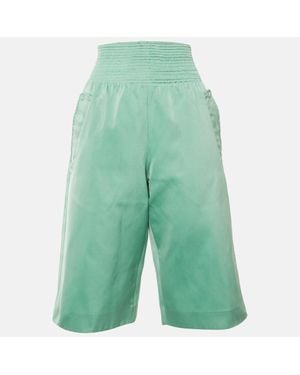 Sportmax Mint Satin Bermuda Shorts - Green