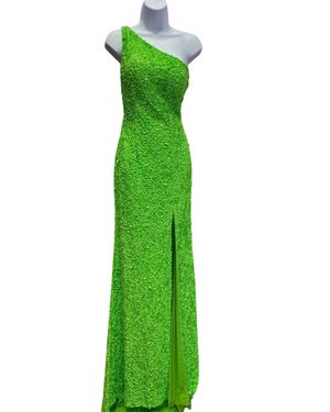 Sherri Hill One Shoulder Gown - Green