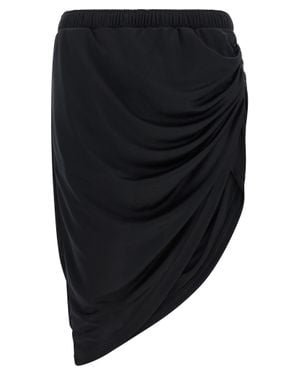 Courreges Polyester Long Skirt - Blue