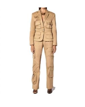 RTA Pocket Cargo Pants - Natural