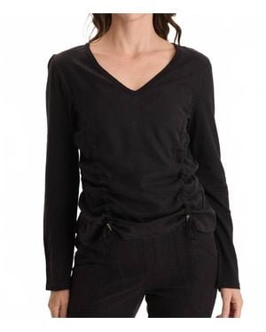 XCVI Ketti Long Sleeve Tee - Black