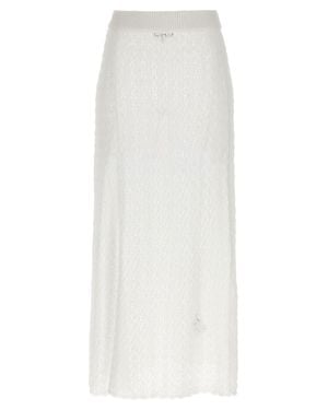 Ganni Polyamide Mini Skirt - White