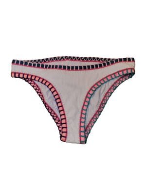 Platinum Swimwear Stitched Scoop Bikini Bottoms - Purple